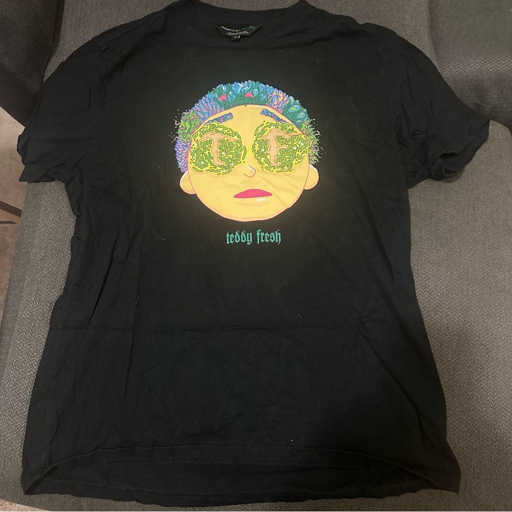 Teddy Fresh Black Graphic T-Shirt